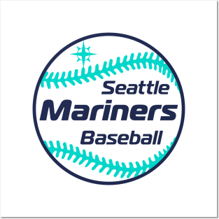 Mariners Retro 80s Ball Posters and Art